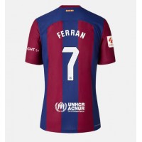 Fotbalové Dres Barcelona Ferran Torres #7 Dámské Domácí 2023-24 Krátký Rukáv
